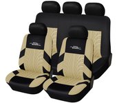 AUTOYOUTH Full Set Universal Polyester Fabric Auto Protect Covers Car Seat Protector Pink for Women Girls