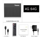 Tanix X4 TV Box Amlogic S905X4 Android 11 2.4G 5G Dual Wifi 100M 4K Set Top Box BT