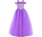 Girls Butterfly Fairy Costume Christmas Kids Birthday Party Purple Gradient Mesh Tutu Long Dresses Halloween Princess Cosplay Co
