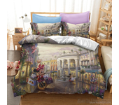 Cute  & Minnie Mouse Love Child Duvet Cover Set HD Comforter Cover Bedclothes for Kids Bedding Sets Bedroom Decor