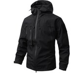Chaqueta Esquí Montaña para Hombres en Otoño-Invierno Impermeable, Cierre Cremallera, Forro de Poliéster