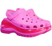 Cro Classic Mega Crush Clog - Sandalias Negeras para Mujer - Suela Crush Extra Gruesa
