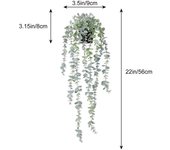 Plastic Material Persian Fern Leaves Vine Design Leaf Grass Texture Hanging Vine Succulent Shape Hanging Style Decorative Vine