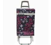 Carrito de Compra Plegable Ligero 100x41x33cm, Resistente con 2 Ruedas, Capacidad de Carga 48 Litros - Ideal para Comprar