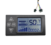 24V 36V 48V 60V S861 LCD Ebike Display Dashboard Meter for Electric Bike BLDC Controller Control Panel(SM Plug)