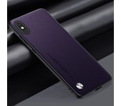 Funda de lujo de cuero PU para iPhone X S Cubierta trasera de silicona, protección completa, a prueba de golpes