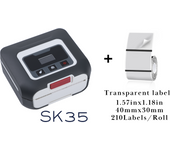 KAYSION SK35 80mm Mini Thermal Label Printer Portable Mobile Ticket Bill Printer For Android IOS Wireless Bluetooth Printer