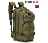 Mochila Deportiva Impermeable para Senderismo, Morral para Pesca, Caza, Acampada, Excursionismo, Bolsa Militar, Exteriores, Táctica, 50 L, Nailon de 1000D