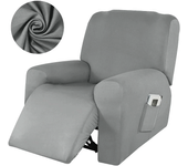 Funda de sofá reclinable impermeable, fundas de sofá de seda de leche antideslizantes para sala de estar, funda de sofá individual, fundas de sillón para el hogar