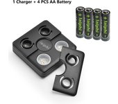 Laiphi Upgraded the fifth generation AA AAA 1.5V Lithium Rechargeable Battery with 4/8 slots Charger Dock/Station set, Factory Direct Selling