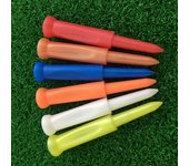 10Pcs Golf Supplies 70mm Tees Step Down Side Spin Reduces Friction Golf Tees Professional Colorful Golf Ball Tee Golf Training