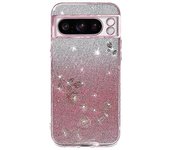 For Google Pixel 8 Pro Case Flower Decor Gradient TPU Smartphone Cover