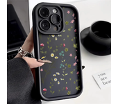 Funda de teléfono de silicona con flores para iPhone 13, iPhone 15 Pro Max 14 12 16 11 XS XR X 7 8 Plus SE 2022
