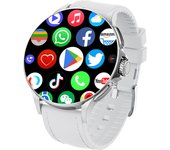 2025 New GT200 Smartwatch Video Chat WIFI Connection SIM Card GPS Positioning Bluetooth Call Heart Rate Detection Flashlight Sports Mode AMOLED Fro HUAWEI 4G Smartwatch