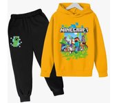 Conjunto de Sudadera con Capucha de Minecraft para Niños y Adolescentes Ropa Deportiva para Jogging
