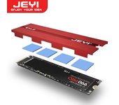 JEYI M.2 SSD Heatsink 2280 SSD Cooler Aluminum Double-Sided Heat Sink with Thermal Silicone pad for PS5/PC PCIE NVME NGFF M2 SSD