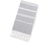 1 Pack Turkish Beach Towel (100x180 cm), 100% Cotton, Quick-Dry Absorbent Beach Blanket, Lightweight and Sand-Free for Travel and Pool (Blue)