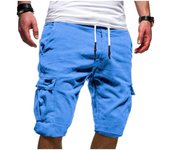 Verano nuevo hombre Casual Multi-Bolsillo hombre quinto pantalon hombre