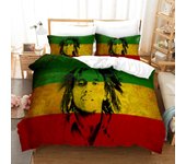 Bob Marley Duvet Cover Sets Music Legends Jamaica Singer Comfortable Bedspreads Queen King Size Bedding Sets Bedroom Decor