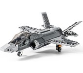 Military Series F-35 Lightning II Fighter Jet Air Force Building Block Set Building and Military Toys Gifts for Kid and Adult