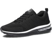Zapatillas de correr rojas baratas para hombre y mujer, zapatillas deportivas transpirables con cojín de aire de tejido, talla grande 35-46, zapatillas deportivas ligeras para hombre