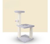 Nuevo marco de escalada para gatos de sisal de tres pilares y tres capas, juguete para gatos auto-hi para moler garras, marco de escalada para gatos