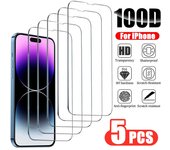 3/5PCS Glass Screen Protector Phone Case for IPhone 12 11 13 14 15 16 Pro Max Mini XS XR X 8 Plus 16Pro 15Pro IPones Front Cover