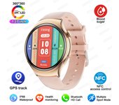 2024 nuevo Para   mini reloj inteligente mujer 360 * 360 amoled pantalla de alta definición NFC ip68 reloj inteligente de azúcar en sangre de frecuencia cardíaca impermeable,Reloj femenino mini de 1,27 pulgadas,Adecuado para Android e IOS
