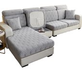 Cubierta de sofá grueso, cubierta protectora de cojín de sofá de peluche, cubierta de cojín de respaldo, cubierta de almohada