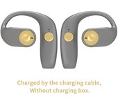VAORLO OWS Sport Wireless Headphones Open Ear-Hook HiFi Stereo Bass TWS Bluetooth 5.2 Earphones Air Conduction Headsets Earbuds