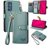 For Samsung Galaxy A7 s21 M35 a70 a70s a71 a73 5G (2019) (2020) carcasa de móvil de color sólido con solapa magnética de lu