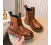 Botas de cigarrillos para niñas botas Martin botas individuales Primavera y otoño 2024 nuevos modelos