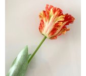 Bride Gift Photography Props for Home,Party,Wedding Fake Flower Artificial Parrot Tulip Table Decoration Wedding Bouquet