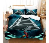 Tengen Toppa Gurren Lagann Bedding Set Cartoon Anime three-piece set Adult Kid Bedroom Duvetcover Sets 3D Cool Mecha