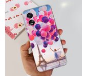 For OPPO A38 4G Case CPH2579 A 38 Shockproof Cover Stylish Flower Love Heart Soft Silicon Funda For OPPO A18 CPH2591 Coque 6.56"
