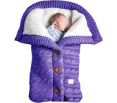Saco de Dormir Tejido para Bebés, Acolchado y con Forro, Ideal para Cochecitos en Primavera, Otoño e Invierno, Diseño con Botone