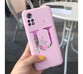 For Xiaomi Poco X4 Pro 5G Case Soft Letters Alphabet Painted Phone Cover For Xiaomi Poco M4 Pro 4G Funda PocoX4 M4 Pro 2022 Capa
