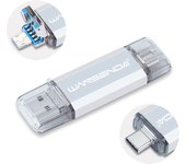WANSENDA 3 IN 1 OTG USB 3.0 Flash Drive / USB TYPE C / Micro USB Pen Drive 32GB USB Stick 3.0 64GB 128GB 256GB 512GB Pendrive