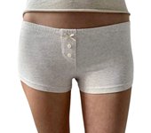 Women Y2K Mini Lounge Shorts Floral Low Waist Micro Shorts Graphic Fitted Boy Shorts Cute Pajama Bottoms Aesthetic Bottoms