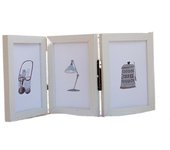 6/7/8 Inch Photo Frame Stand Folding Creative Photo Albums Double Sided Rotating Picture Frame Couple Commemorative Gift