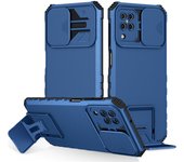Lujo Funda de lente de Cámara de tapa deslizante Carcasa Galaxy A22 4G, M32 4G, Cáscara protectora
