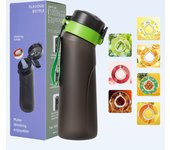 Air UP Sports Water Bottle With 10 Flavor Pods Set, 750ml Alr Up With Straw 0 Sugar Fruit Fragrance Cup For School Outdoor Gym