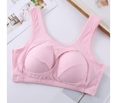 Sujetador Deportivo De Talle Grande 7XL Para Mujeres Embarazadas Y Amamantando Con Cups Integrados Y Tirantes Fijos Dobles. Material Algodón Transpirable. Colores Rosa Morada Negro Gris Tono Piel. Adecuado Para Verano 2024.