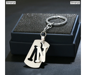 Charm New 26 Letters Stainless Steel Key Chain Men Women keychain Best Couple gift Jewelry Car Key Ring A-Z Keychain