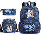 Bluey three-piece school backpack