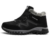 Botas de nieve para hombre otoño e invierno antideslizantes cálidos zapatos de algodón casuales de caña alta
