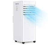 Aire acondicionado portátil 9000 BTU Deshumidificador y ventilador de tres en uno, control remoto, cronómetro las 24 horas, modo de sueño, incluyendo kits de ventanas, aire acondicionado doméstico y de oficina