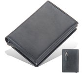 Cartera de Cuero de Calidad para Hombre, Cartera RFID Antirrobo, Billetera para Hombre,regalos para hombres