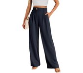 Wide Leg Woman Trousers With Pockets Comfortable Stretch Autumn Suit Pants for Women Classic Trends 2025 Vintage Harajuku Slacks