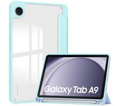 Smart Cover For Samsung Galaxy Tab 8.7 inch SM-X110/X115 Soft TPU Back With Pencil Case Holder Funda Para for tab A9 8.7"2023